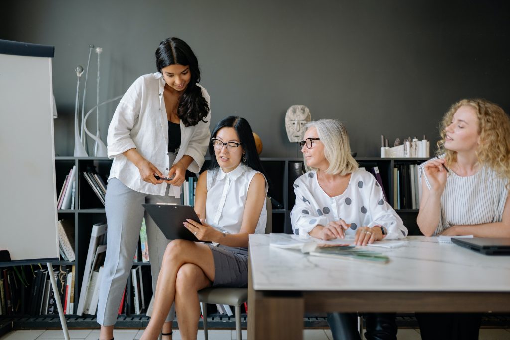 touchpoints - A small business team planning content to market their brand